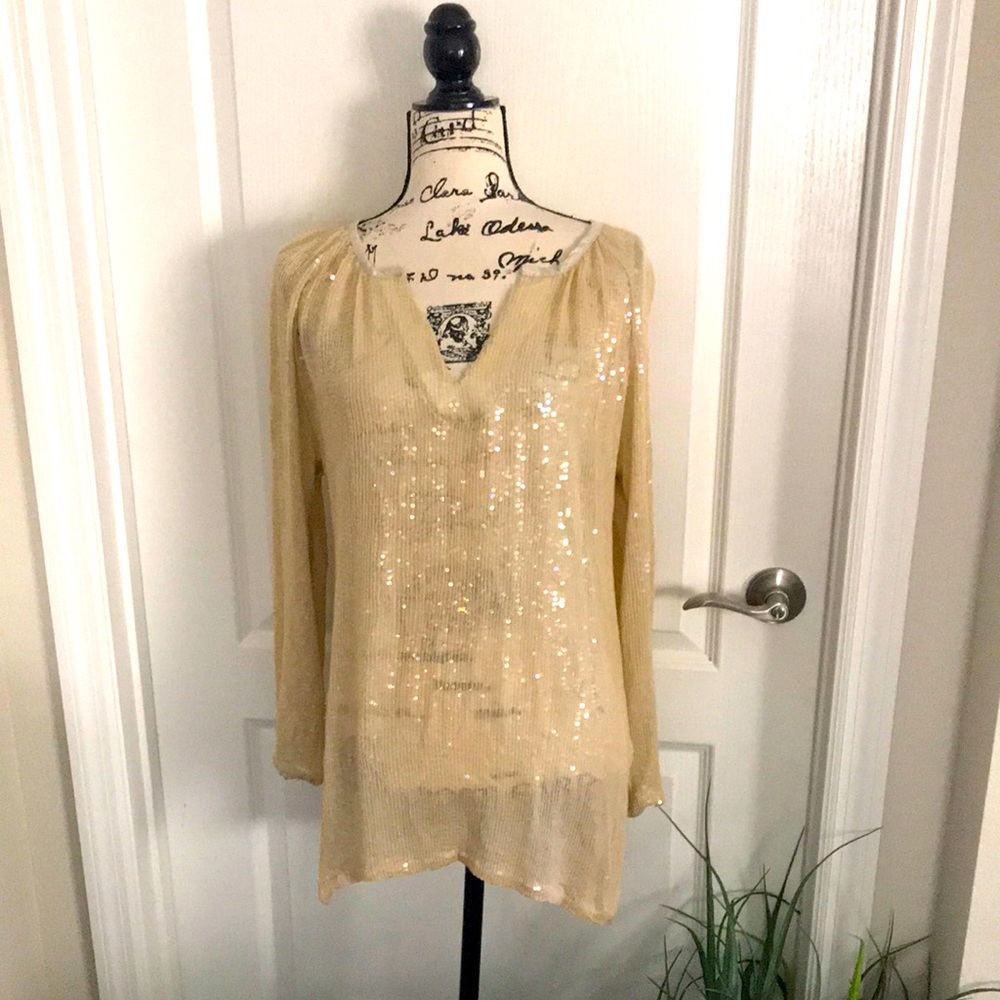 Miel De Abejas Elegant Sequin Top